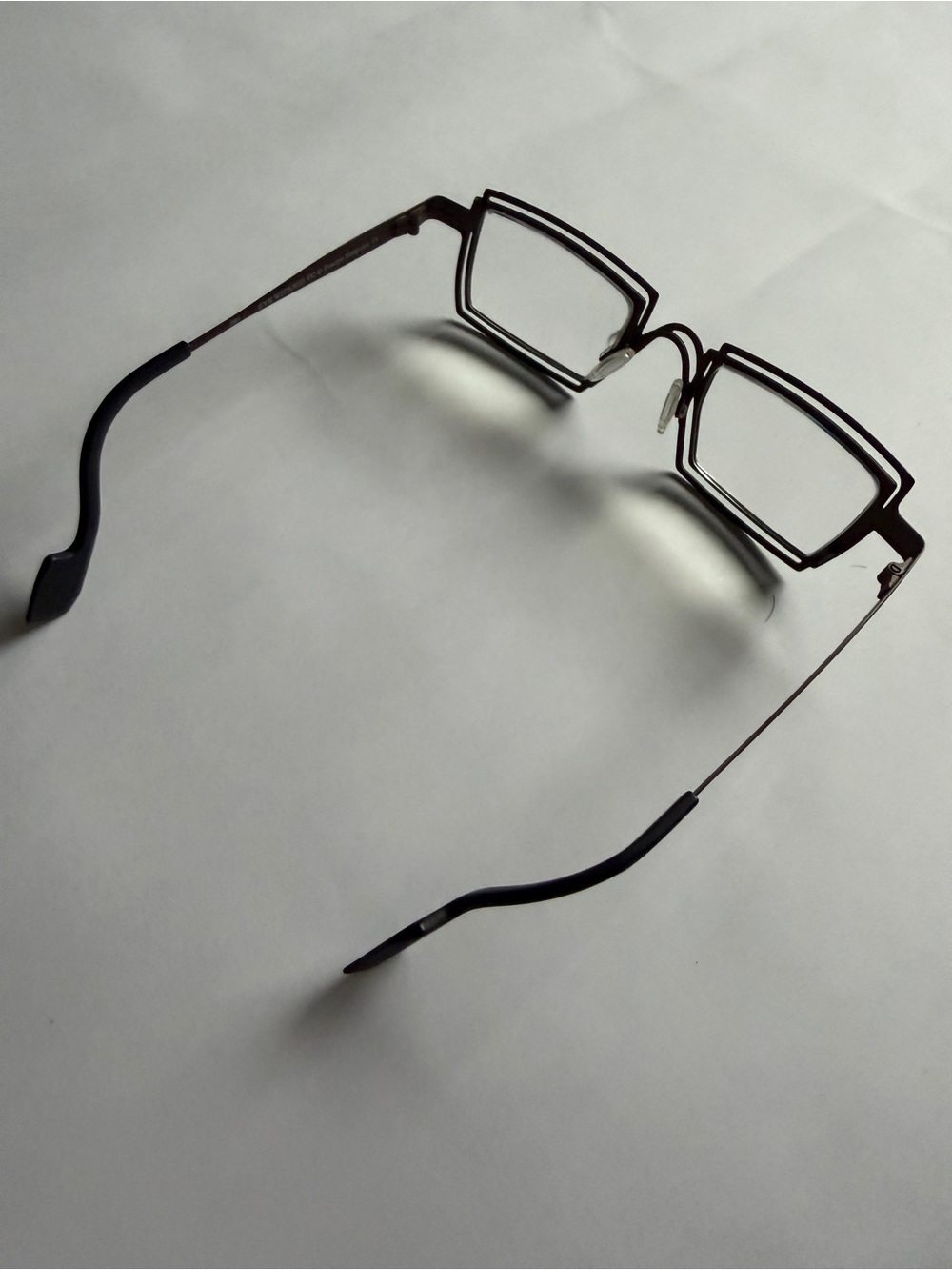 **LIKE NEW** Theo Eyewitness Green and Black Double-Layer Rectangle Glasses - Picture 5 of 7